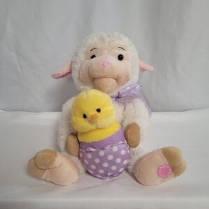 Easter Spring Animated Plush Lamb & Chick Plays & Sings Rockin Robin